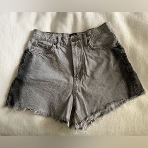 Grey BDG Gradient Denim Shorts
